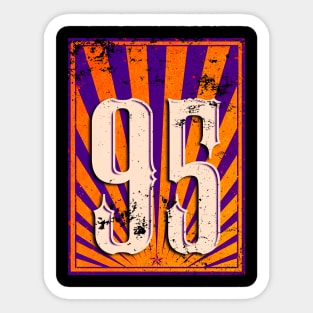 95 Retro Logo Style Sticker